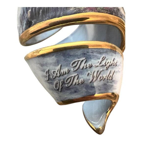 Thomas Kinkade Lighthouse I Am The Light Of The World Spiral Ornament Porcelain - Picture 3 of 6